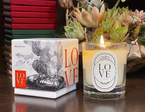 Love & Light Candle - Wood Fire Scent