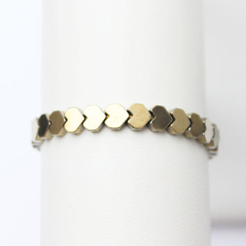 Metal Hearts and Arrows Bracelet