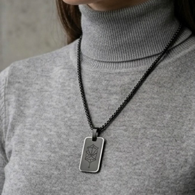 Nano Zohar Necklace - Full 23 Volume Aramaic Zohar Nano Inscribed Kabbalah Jewelry