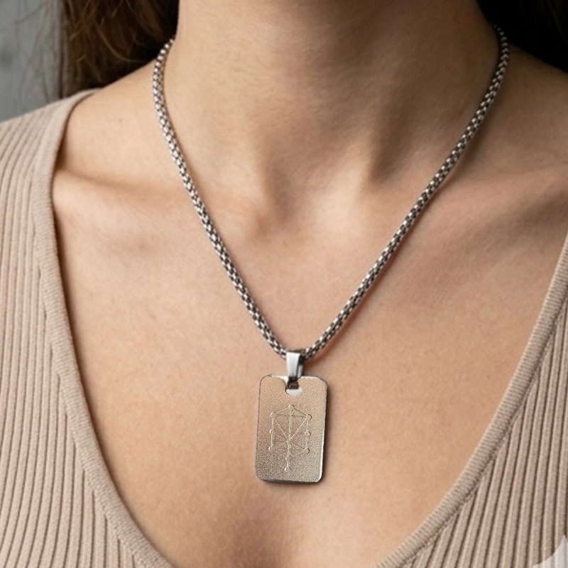 Nano Zohar Necklace - Full 23 Volume Aramaic Zohar Nano Inscribed Kabbalah Jewelry