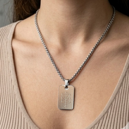 Nano Zohar Necklace - Full 23 Volume Aramaic Zohar Nano Inscribed Kabbalah Jewelry